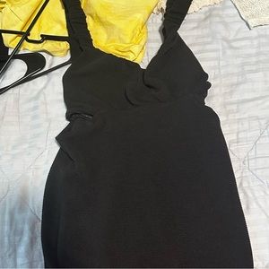 black form fitting dress